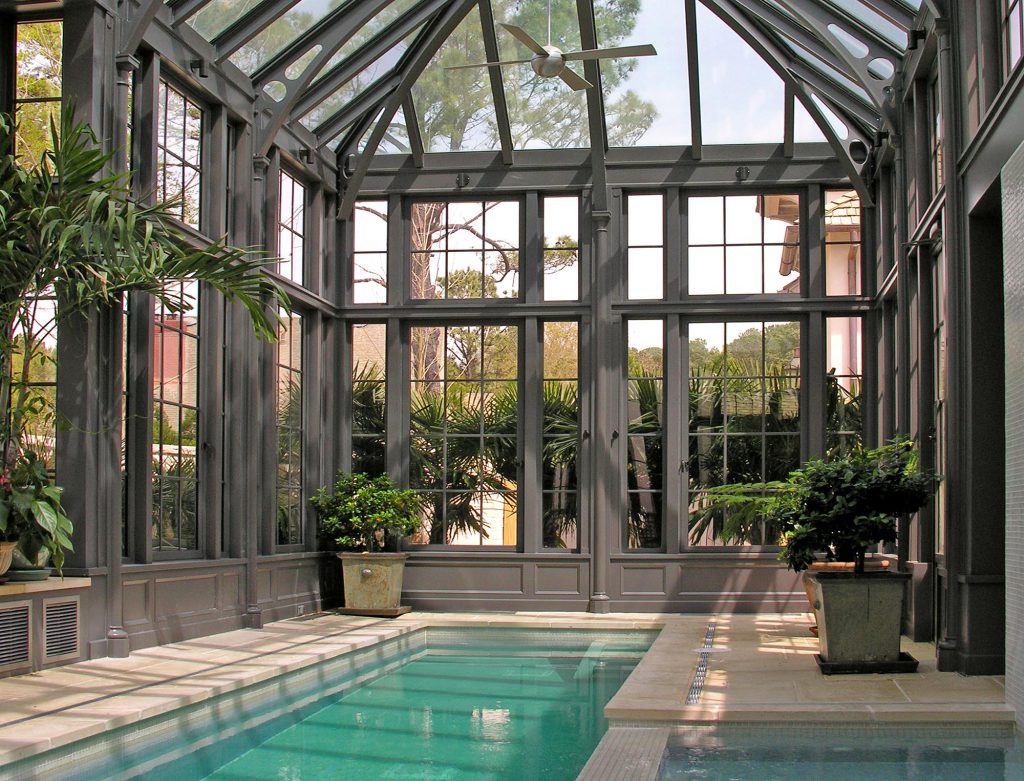 glass pool enclosure, steel pool enclosure