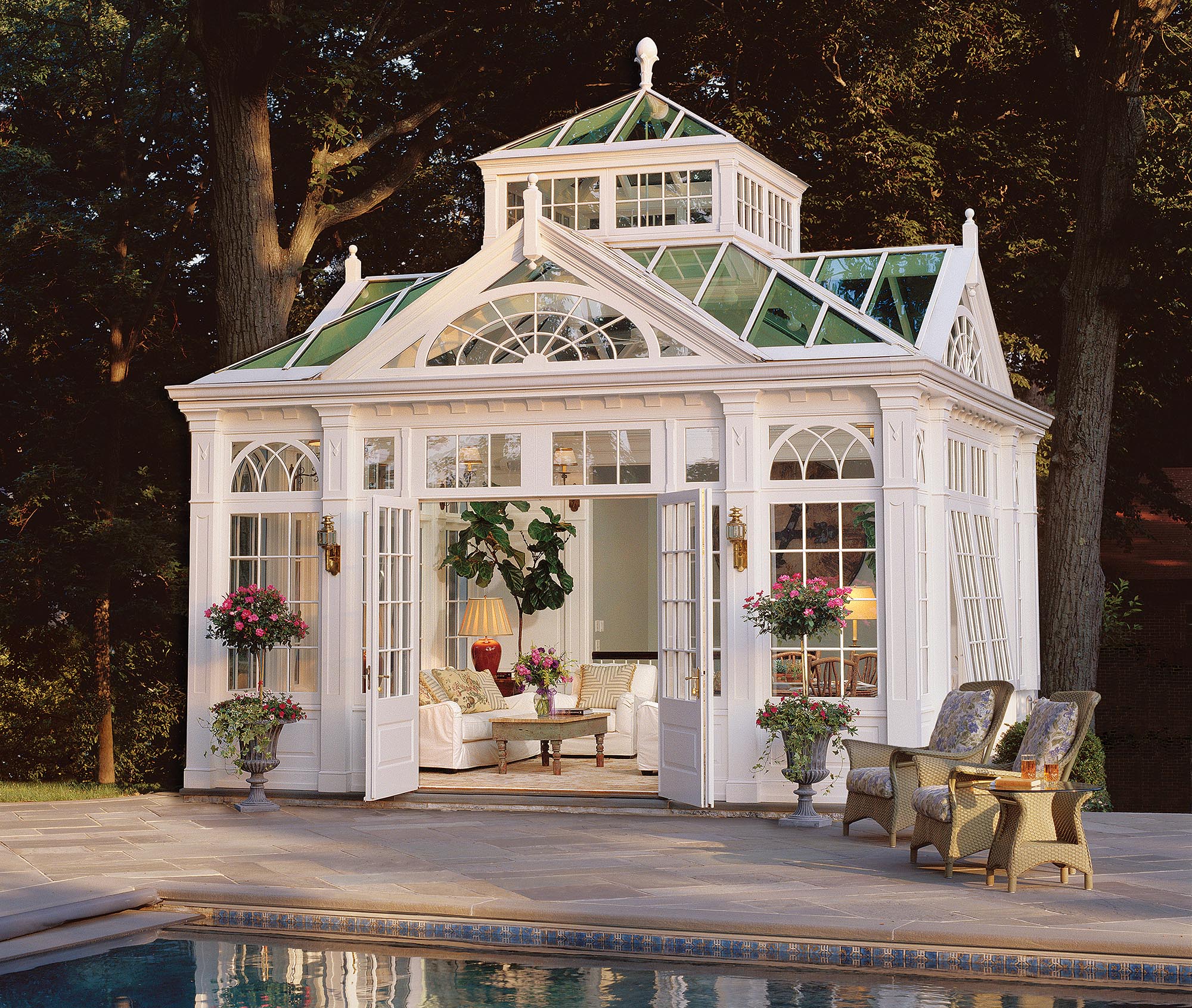 pool house conservatory, exterior image
