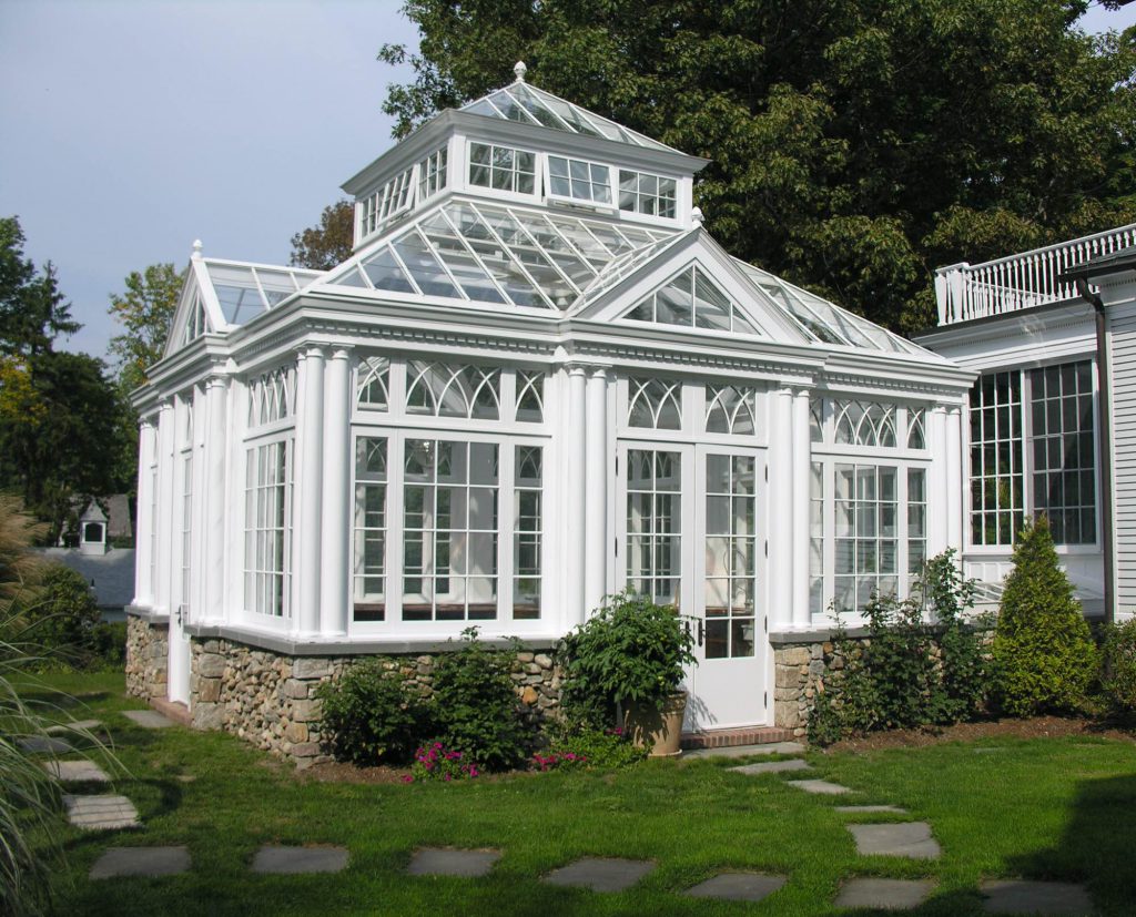 English greenhouses | exterior side view