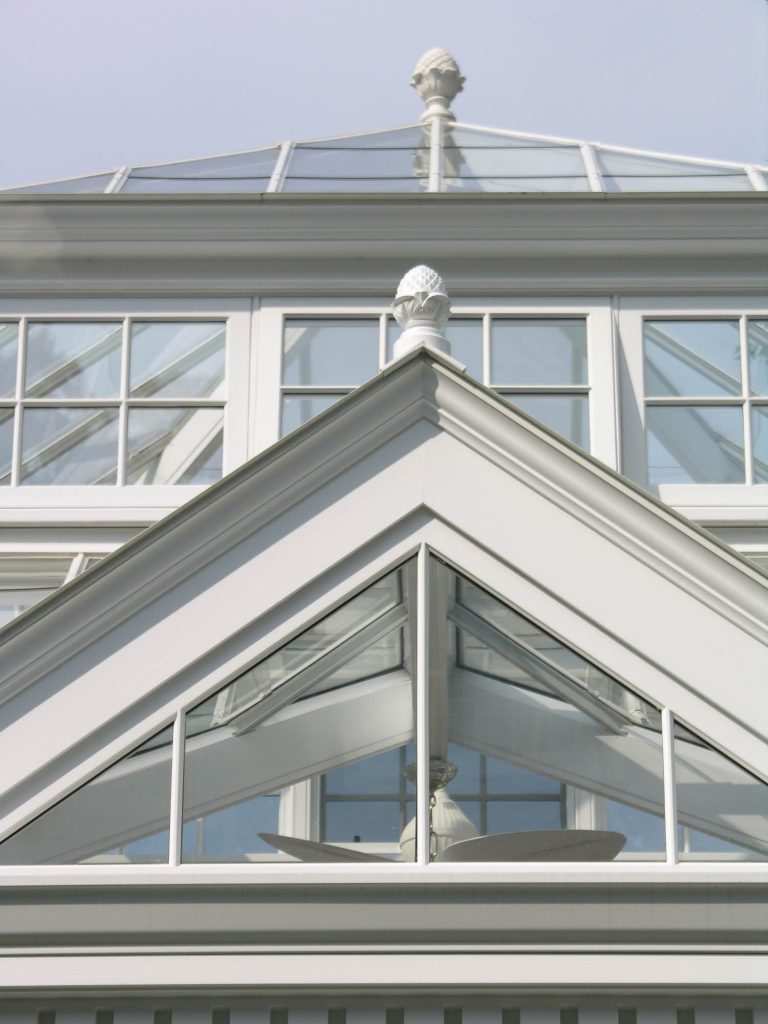 English greenhouses | glass detail and cupola detail