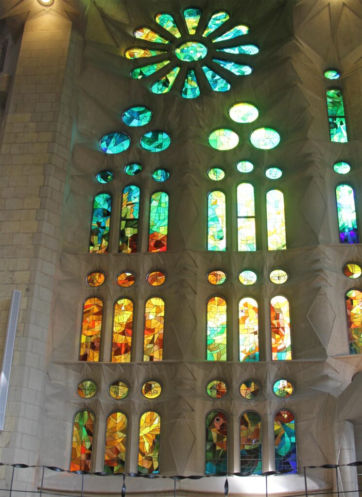 La Sagrada Familia Basilica in Barcelona. Architect: Antoni Gaudí, Photographed by Alan Stein