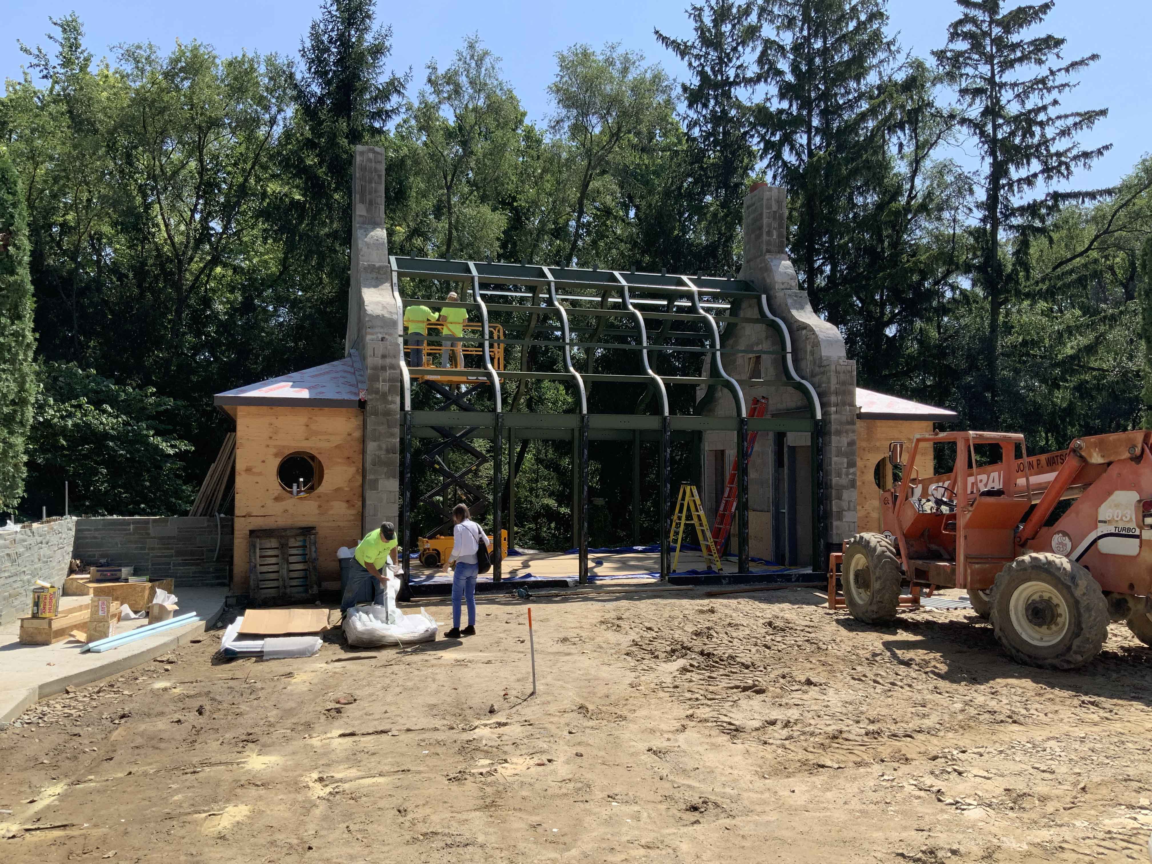 Steel Greenhouse Installation by, Tanglewood Conservatories