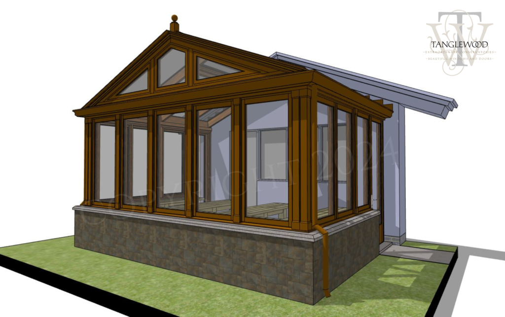 Estate Copper Greenhouse: Rendering 1