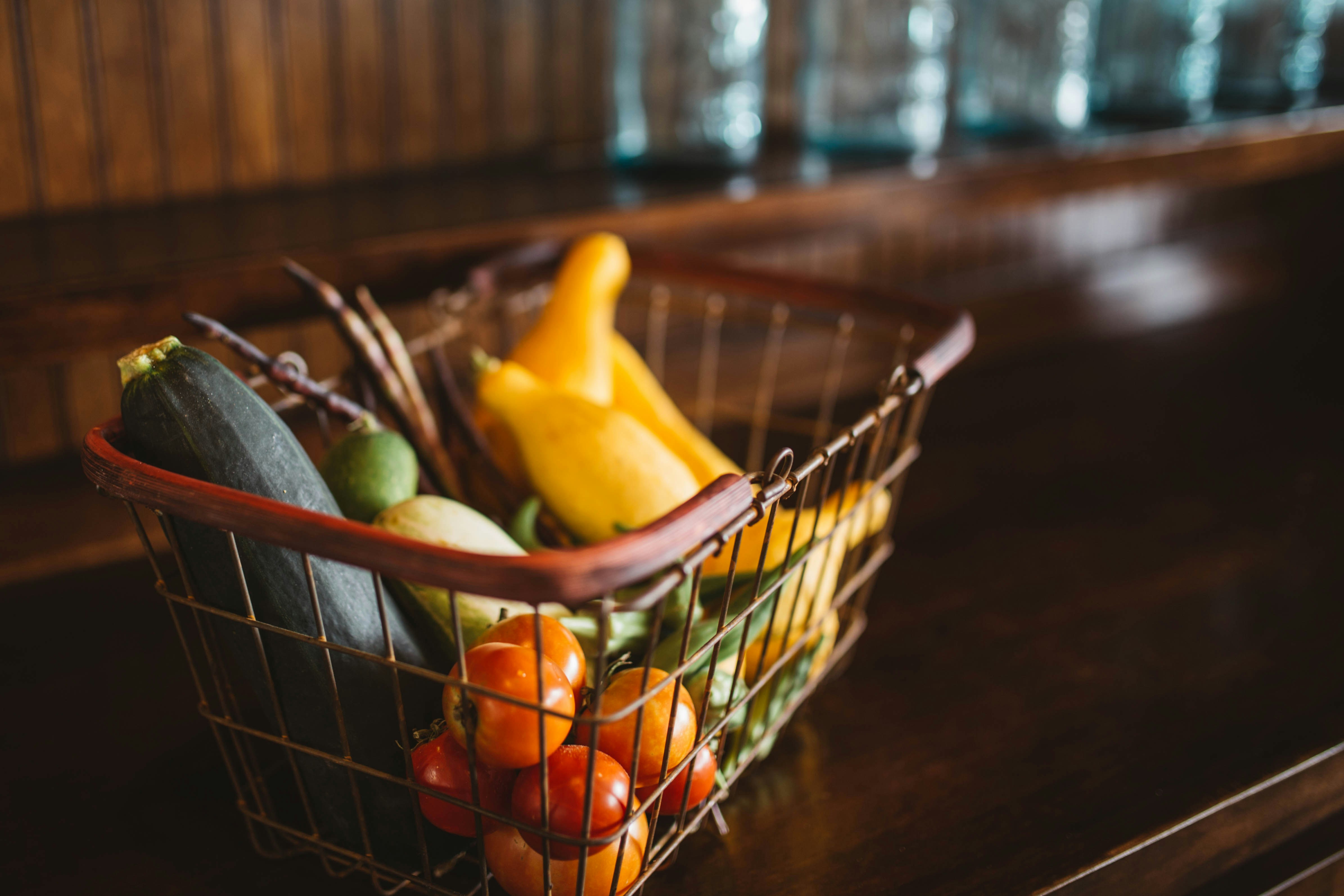 Estate greenhouse produce, freshly picked. Photo by Brooke Cagle, Unsplash