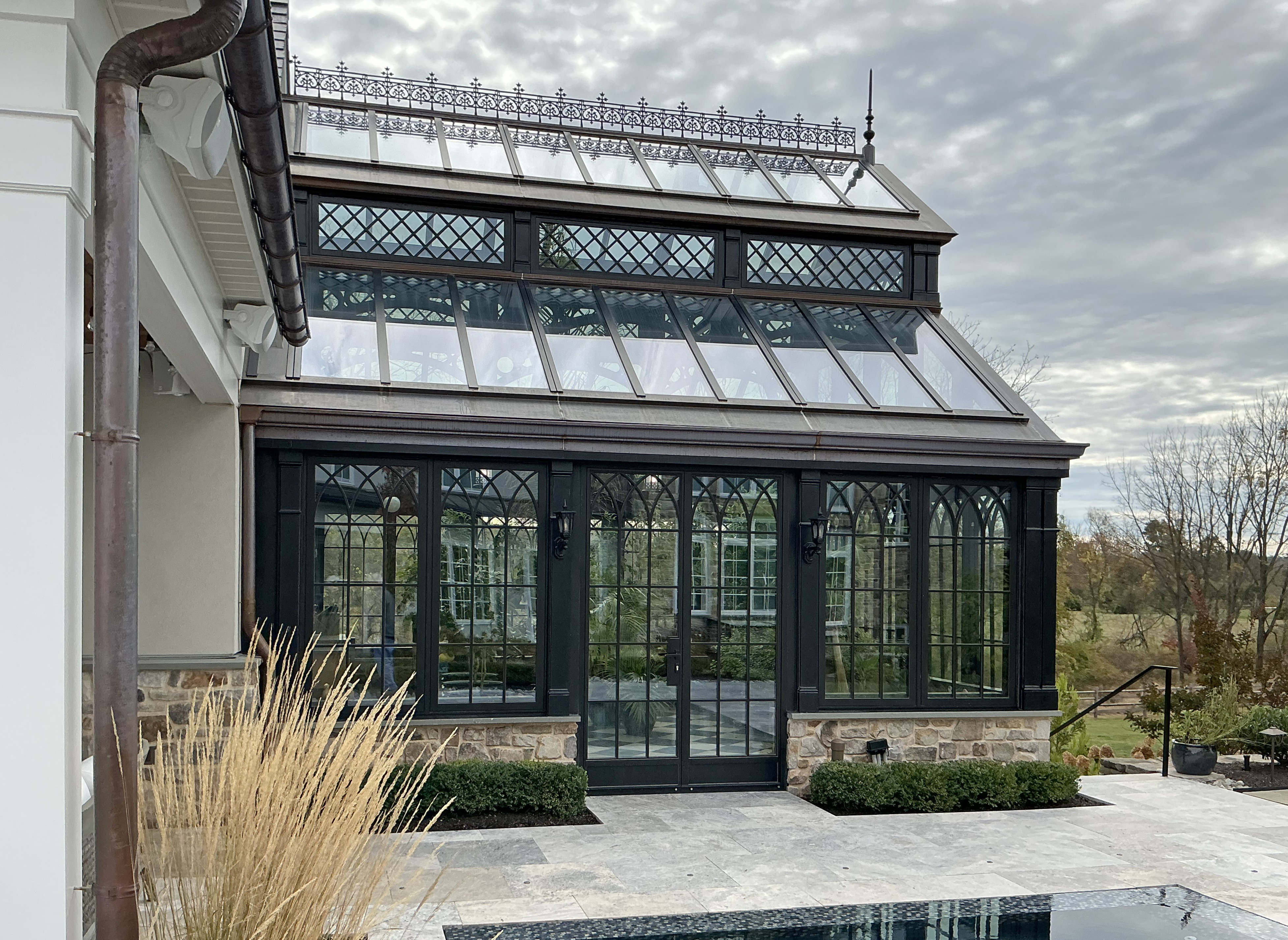 Custom Steel Greenhouse: The Steel Potting Palace by Tanglewood Conservatories